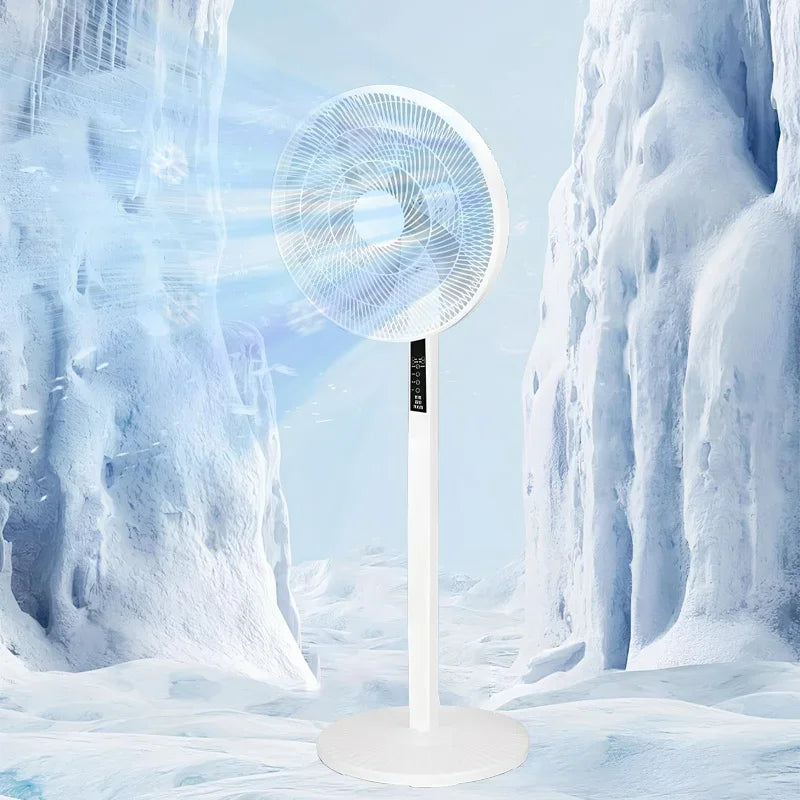 16 Inch Smart Pedestal Standing Fan Shaking Time Outdoor Remote Control Floor Fan for Living Room Bedroom Kitchen Home Office