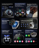 HAYLOU Solar 5 Voice Calling Smartwatch 1.58'' AMOLED Display 60Hz Smart Watch 24H Health Monitoring Sports Smartwatch for Men