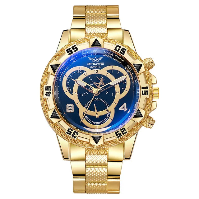 Reloj de cuarzo de acero inoxidable para hombre, elegante y hermoso, como regalo de cumpleaños para novio. 