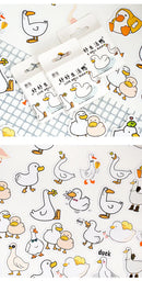 Etori Life46pcs/pack Good Life Duck Album decorative stickers Self-adhesive stickers for DIY student stationery notebook diary