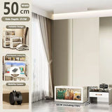Storage Cabinet Folding Storage Box Home Living Room Toy Cabinet Storage Rack Snack Cabinet Installation-Free Kitchen Storage Cabinet Folding Storage Cabinet Organizer
