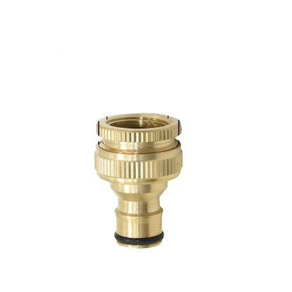 Conector rápido de manguera de latón de 1/2'', 5/8'', 3/4'' y 1'', accesorio de cierre de agua, rosca de cobre, adaptador para pistola de riego de jardín