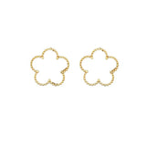Stainless Steel Clover Bracelet for Women 14k Gold Silver Five Leaf Flower Delicate Lucky Link Bracelets Jewelry for Girls 