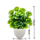 1pc Artificial Plants with Plastic Pots Perfect Greenery for Home Decorations, Office Desk, Living Room, and Bedroom Decoration