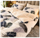 Plaid Super Thick Warm Blankets for Winter Autumn Milk Fleece Thicken Warmth Sleeping Blanket Soft Fluffy Comforter Quilt Duvet