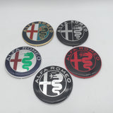 2pcs for AlfaRomeo 147 156 159 74mm Car Front Hood Emblem Bonnet Grille Sticker Rear Trunk Badge Decal Styling auto accessories