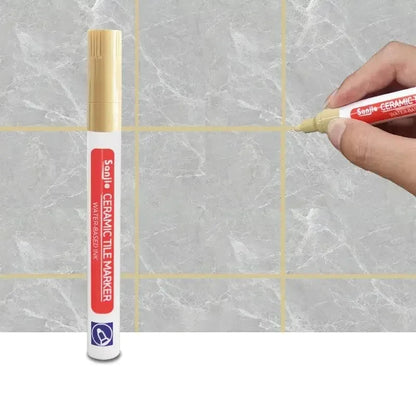 1/3 Pcs Waterproof White Marker Pen Wall Seam Repair Tiles Grout Markers Pens Floor Bathroom Decontamination Paint Brush Tools