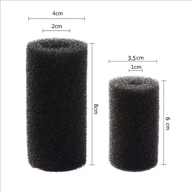 4 Pcs/8 Pcs Aquarium Biochemical Filter Sponge Fish Tank Inlet Water Pre-Filter Sponge Cartridge Replacement Filter