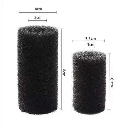 4 Pcs/8 Pcs Aquarium Biochemical Filter Sponge Fish Tank Inlet Water Pre-Filter Sponge Cartridge Replacement Filter