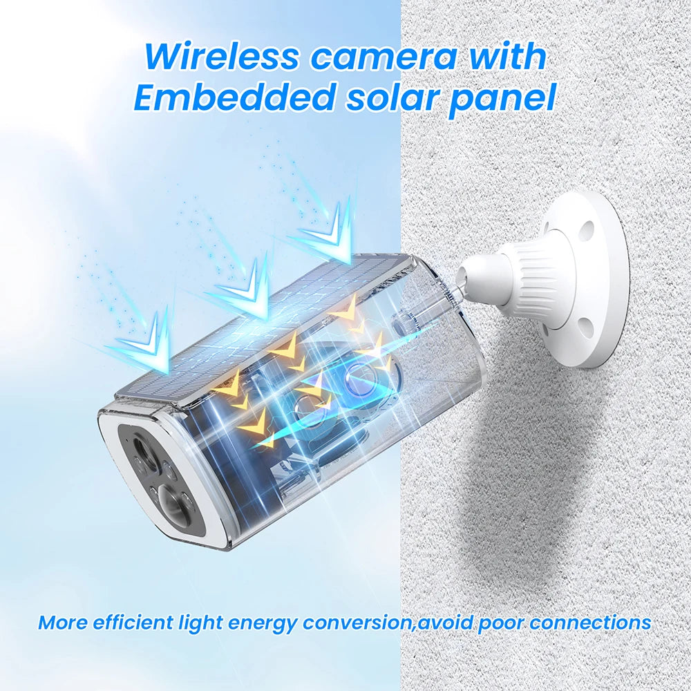 ANRAN 2K cámara de seguridad Solar C3 cámara Solar inalámbrica para exteriores WIFI batería reflector de cámara Color visión nocturna no se puede agregar NVR