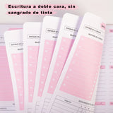 2023 A5 Spanish Agenda Notebook Bullet Daily Weekly Journal Schedule English Planner Organizer School for Office Stationery