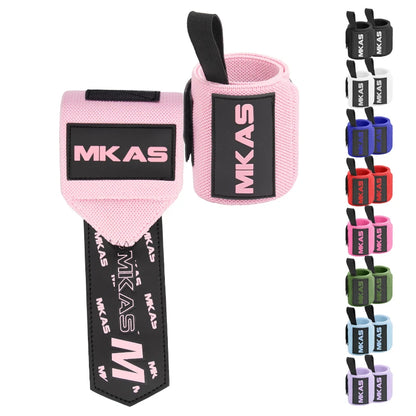 2 muñequeras para levantamiento de pesas, entrenamiento en gimnasio, muñequeras, correas para crossfit y levantamiento de potencia.
