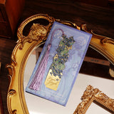 1 pc Vintage Painting Metal Bookmark Hollow Bookmark With Long Tassel For Book Club Readers Friends Teachers Students