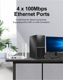 XUNYOU-LINK 4G Modem WiFi6 4G LTE SIM Router 300Mbps High Speed Wireless Modem 4 Antennas Supports 32 Devices Hotspot for Europe