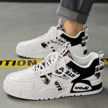 Nuevas zapatillas de skate para hombre, zapatillas de verano de cuero, informales, de moda, para exteriores, para correr, deportes, senderismo, tenis, plataforma, de diseñador de lujo
