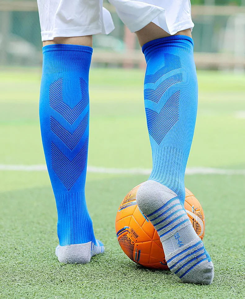 White Black Stripes Football Soccer Socks For Men Teenages Kids Boys Over the Calf Baseball Rugby Athletic Socks Women Girls