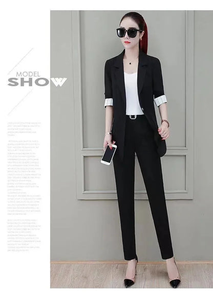 Spring Autumn Popular Women's Suit Set Three Pieces Fashionable Elegant Summer New Arrival Professional Clothing Outerwear