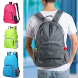 New Foldable Backpack Lightweight Nylon Casual Backpack Outdoor Travel Men Women Daypack Student Schoolbag Simple Knapsack
