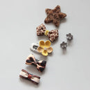 Juego de pinzas para el pelo con dibujos animados para niña, accesorios para la cabeza, pinzas cruzadas para el pelo, pasadores, 7 piezas 