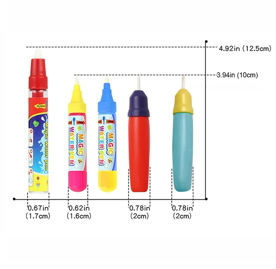 Doodle Pen Magic Pen Painting Mat Toy Pen Writing Mat Pen Water Drawing Toy Replacement Tool Educational Toy for Kids