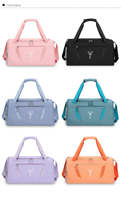 Woman Sports Gym Handbag Waterproof Fitness Training Bag Dry Wet Swimming Tote With Shoes Pocket Travel Luggage Shoulder Bags