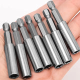 10/1pcs Magnetic Screwdriver Extension Hex Shank Extended Connecting Rod Carbon Steel Screwdriver Bit Holder Power Tools