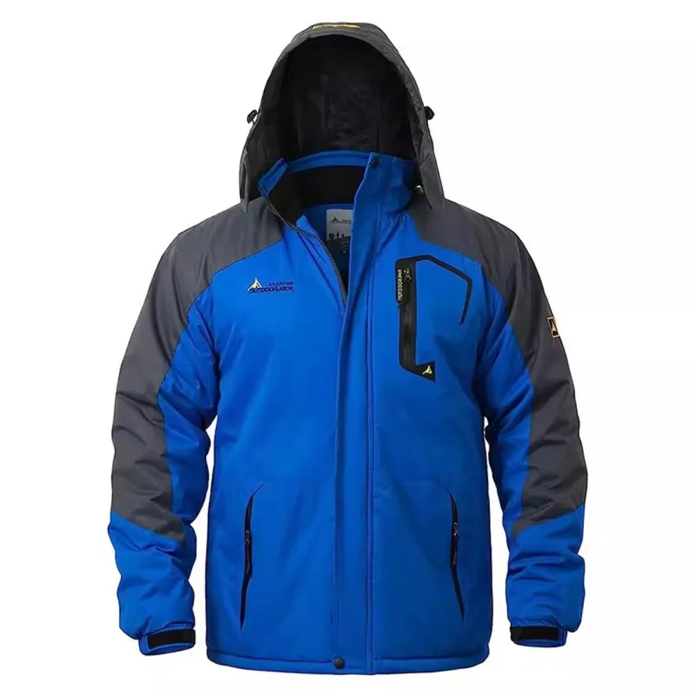 Men's Winter Parkas Outdoor Jacket Thicken Fleece Warm Waterproof Windbreaker Ski Jackets Climb Men Thick Coat Hot Sale