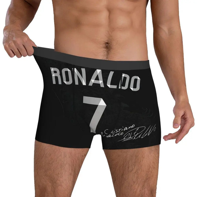 Boxer Underpants Shorts Cristiano Ronaldo Cr7 Panties Men Ventilate Underwear for Homme Man Boyfriend Gifts