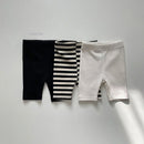 Summer New Children Solid Shorts Cotton Girls Leggings Striped Baby Stretch Pants Infant Toddler Shorts Kids Clothes