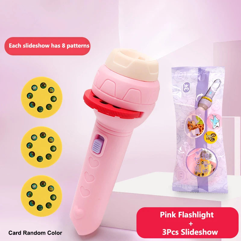 Linterna Proyector Lámpara Antorcha Juguete Lindo Dibujos Animados Creativo Juguete Lámpara Antorcha Linterna Proyector Juguete Libro De Cuentos Para Dormir Para Bebés