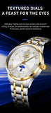 OLEVS 3638 Mens Watch Original Quartz Watch Stainless Steel Waterproof Luminous Large Dial Day Date Watches Luxury Men Box Reloj