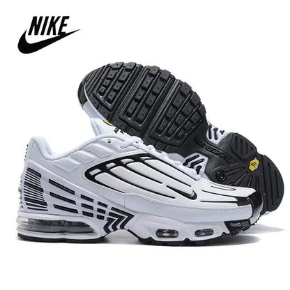 Nike TN Air Max Plus Frequency Pack Yellow Black Men Running Shoes Comfortable Sports Lightweight Sneakers AV7940-700 Original