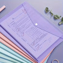 10pcs A4 Transparent Plastic File Folders, Waterproof PP Document Storage Bags - For Student Test Papers & Office Organization
