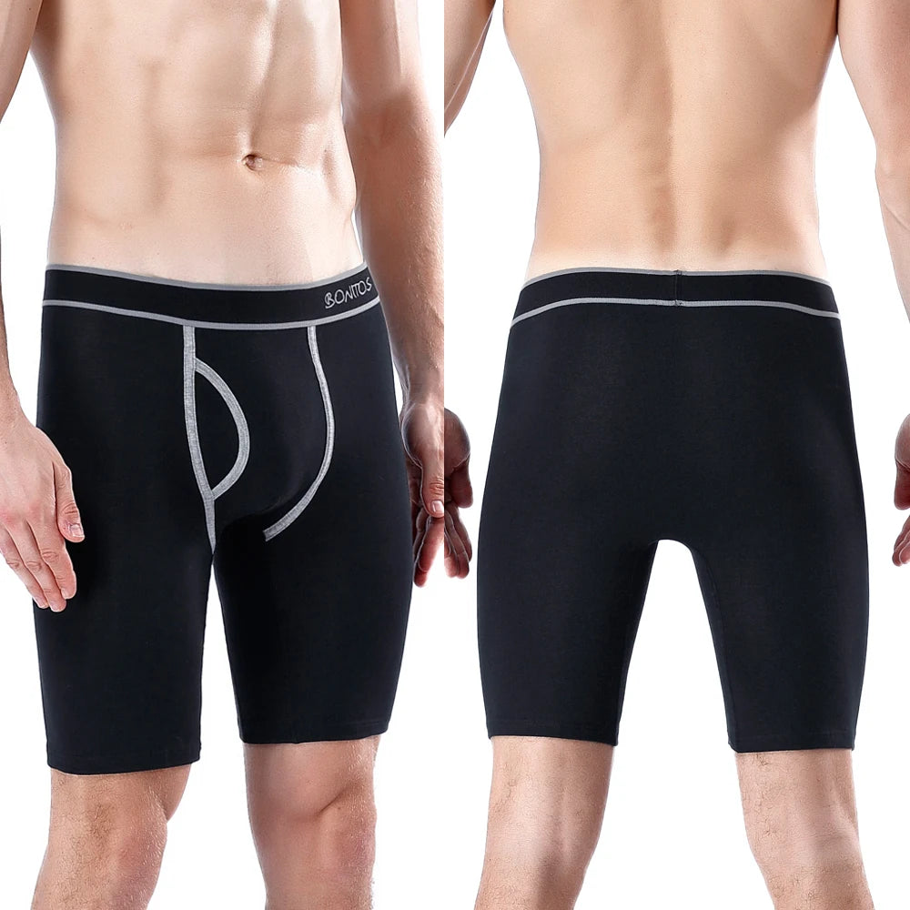 2024 New Style Cotton Fly Boxer Long Leg Underwear For Men Shorts Big Size And Panties Homme Luxury Brand Boxerhomme Underpants