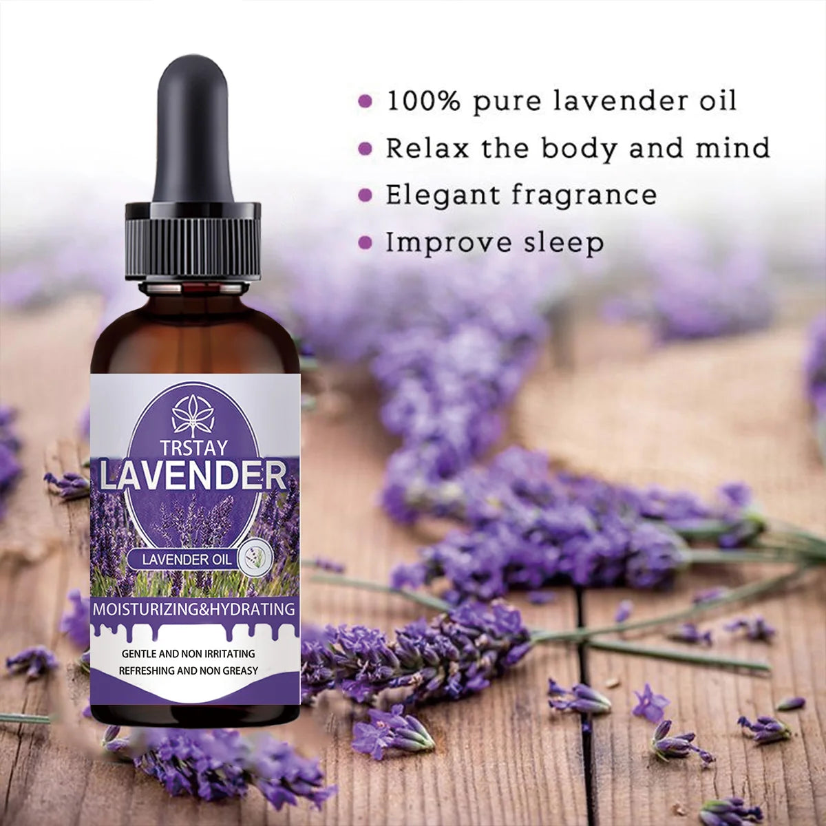 The Latest Pure Natural Plant Essential Oil Rose Lavender Massage Essential Oil Protects The Skin Fresh Air Relieves Stress