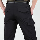 Men's Summer Tactical Cargo Pants Lightweight Casual Waterproof Trousers Casual Pants Wear-Resistant Multi-Pocket Outdoor Hiking