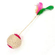 Interactive Cat Scratching Ball Toy, Sisal Feather Toy for Kitten, Training, Pet Supplies, 1Pc 