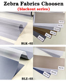 Custom Made Motorized Window Blinds Blackout Zebra Blinds Shades Dual Stripe Shades Day and Night Roller Blinds for Windows