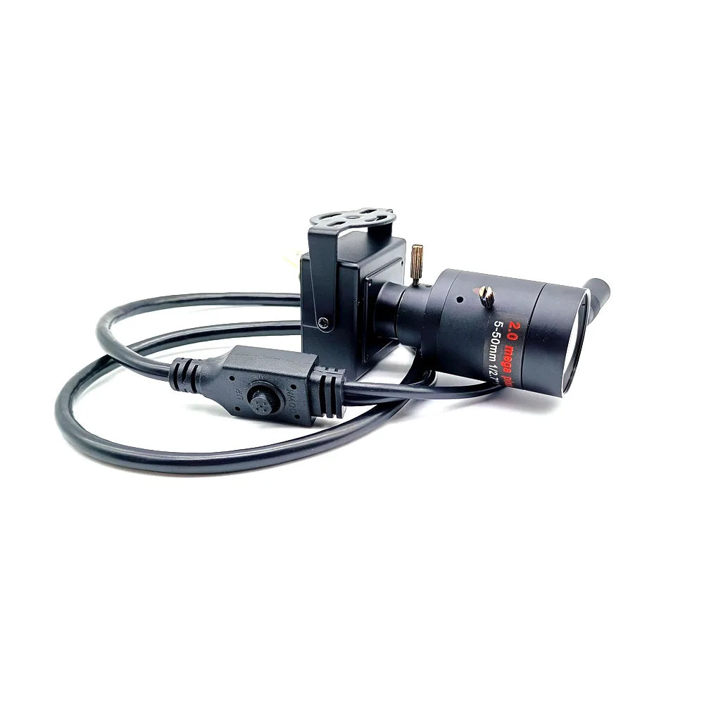 Minicámara de seguridad analógica CCTV de 35 mm con lente de enfoque manual M12 de 5-50 mm, 1080P AHD/CVBS, OSD, para vehículo