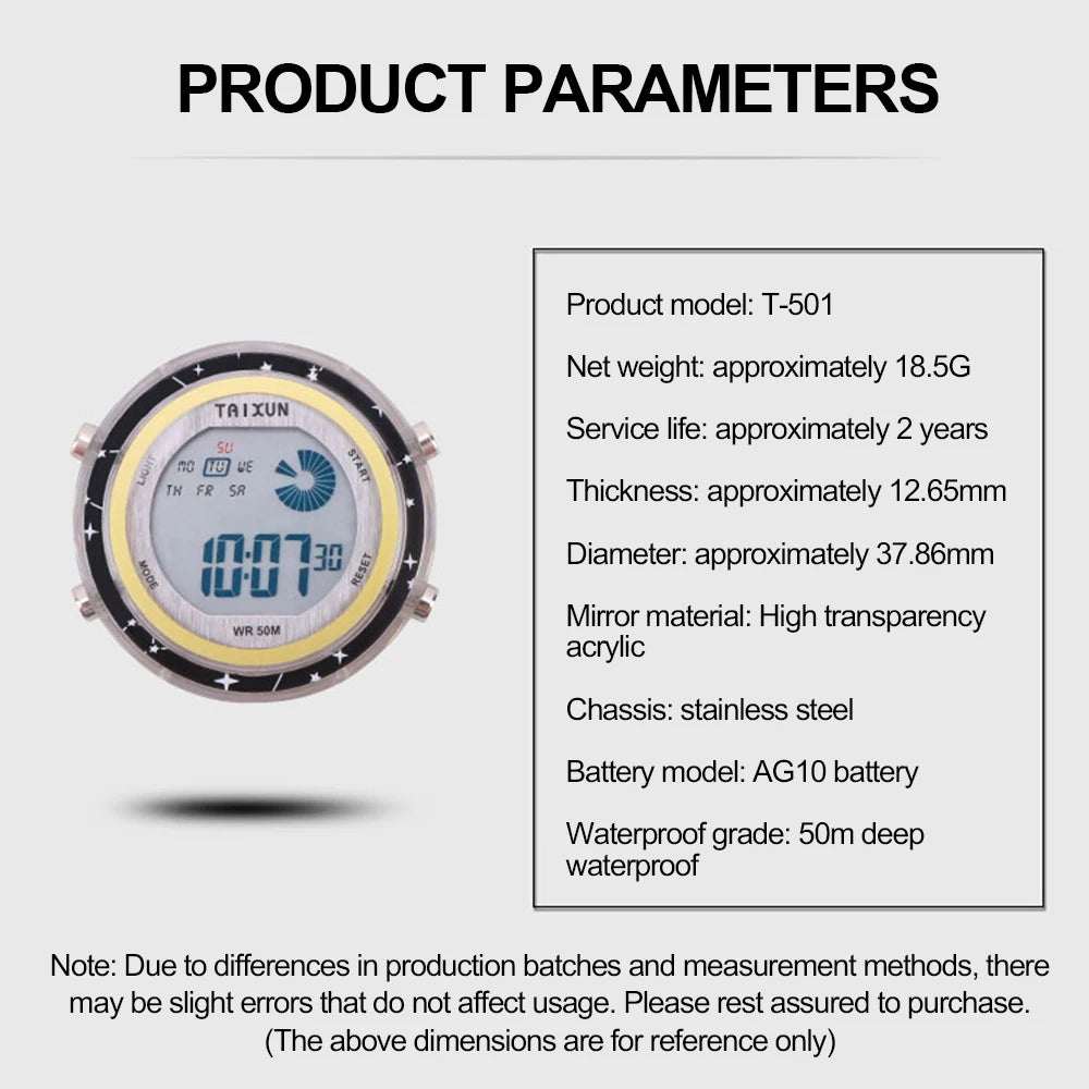 Motorcycle Digital Clock Waterproof Motorbike Stick-on Dashboard Car Clock Car Stick-On Mini Watch For Dashboard Boat Bike