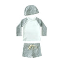 2025 Summer Baby Boys Swimsuit Long Sleeves One Piece Swimwear for Kids Toddler Cartoon UPF50+ Rash Guards Infant Bathing Sui