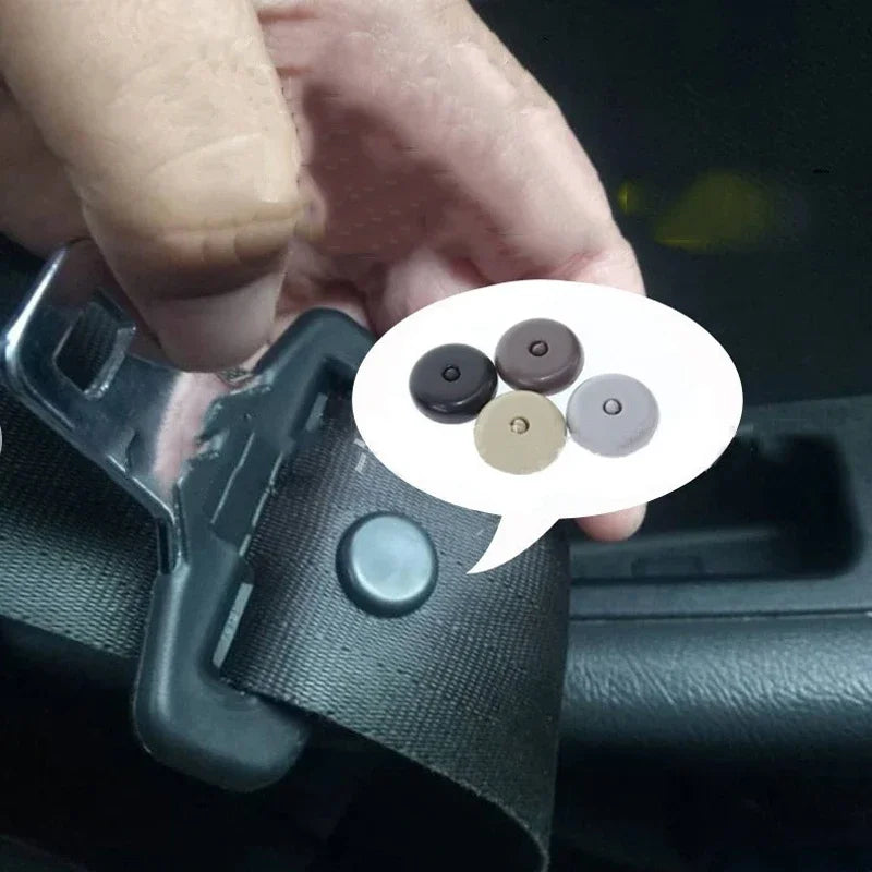 Car Safety Seatbelt Stopper Buckle Clip Automobile Seat Belt Spacing Limit Stop Buckle Clip Retainer Seatbelt Anti-slip Button
