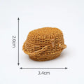 1pc Mini Simulated Rattan Basket Model DIY Creative Dollhouse Dessert Shop Food Vegetable Ornaments Craft Kitchen Decoration