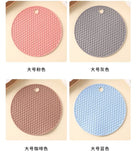Silicone Round Teacup Mat Table Insulation Mat Dish Non-slip Placemat High Temperature Light Luxury Anti-scalding Casserole Mat