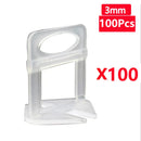 100-800PCS Floor Tile Leveling System Clips Spacers Straps Tile Piler Wadge Ceramic Tile Laying Leveling Construction Tools