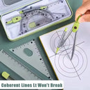 7-Piece Compass and Ruler Set Student Ruler Set Cute Rriangle Ruler Set Exam Specific Ruler Box Set Ruler Set School Starts