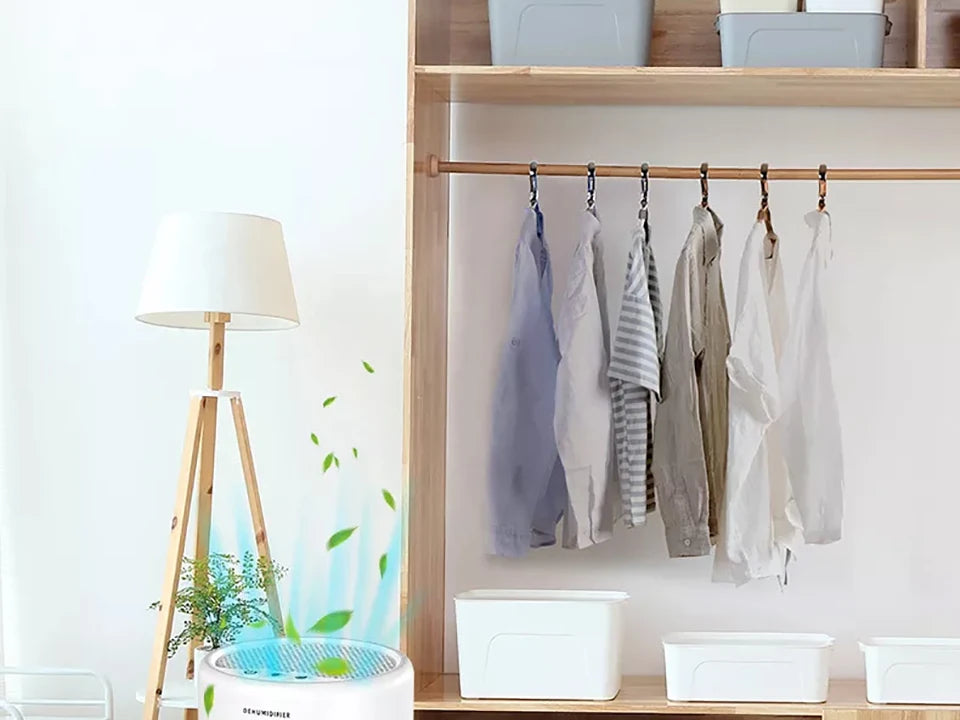 Electric Dehumidifier Moisture Absorbers Air Dryer With 1000ml Water Tank Quiet Air Home Dehumidifier For Bedroom Wardrobe