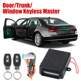 Control remoto, puerta de coche, ventana, camión, elevador maestro, 12V, sistema sin llave para coche con 2 controladores, desbloqueo de cerradura de puerta Central