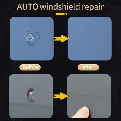 Kit de reparación de parabrisas para vidrio automotriz, herramienta de bricolaje para reparar grietas y desconchones, relleno de nanofluido para grietas en forma de estrella.