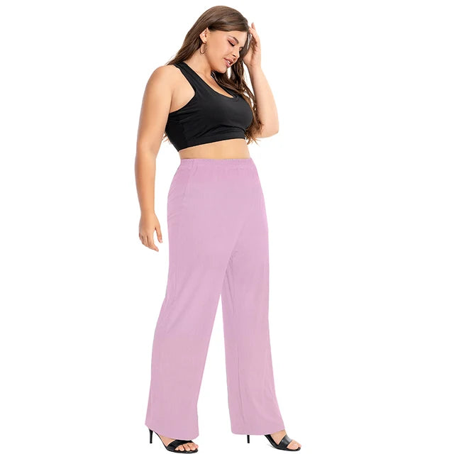 Plus size feminino lounge calças modal algodão confortável homewear solto perna larga pijamas calças xadrez 5xl 4xl xxxl preto rosa